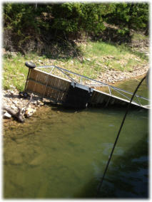 Boat Ramp Damaged From Not Adjusting Upwards When Water Level Increased
